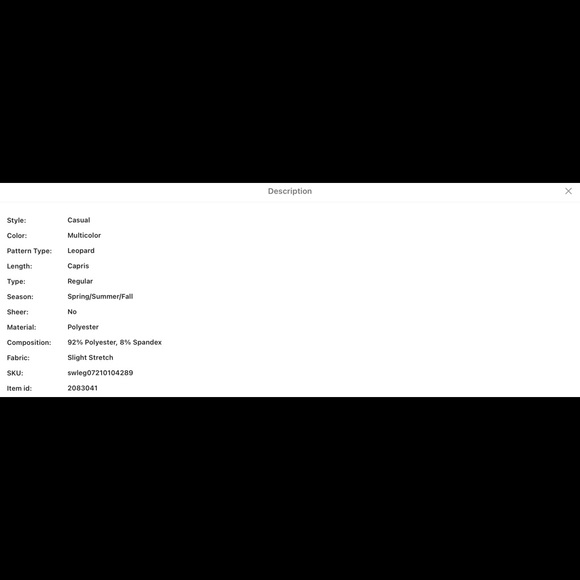 WIDE WAISTBAND LEOPARD 🐆 PRINT LEGGINGS - Picture 6 of 7